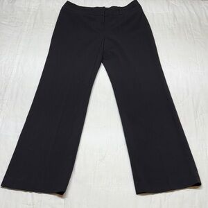 Larry Levine Petite 4P Black Stretch Dress Pants Trousers Career Workwear